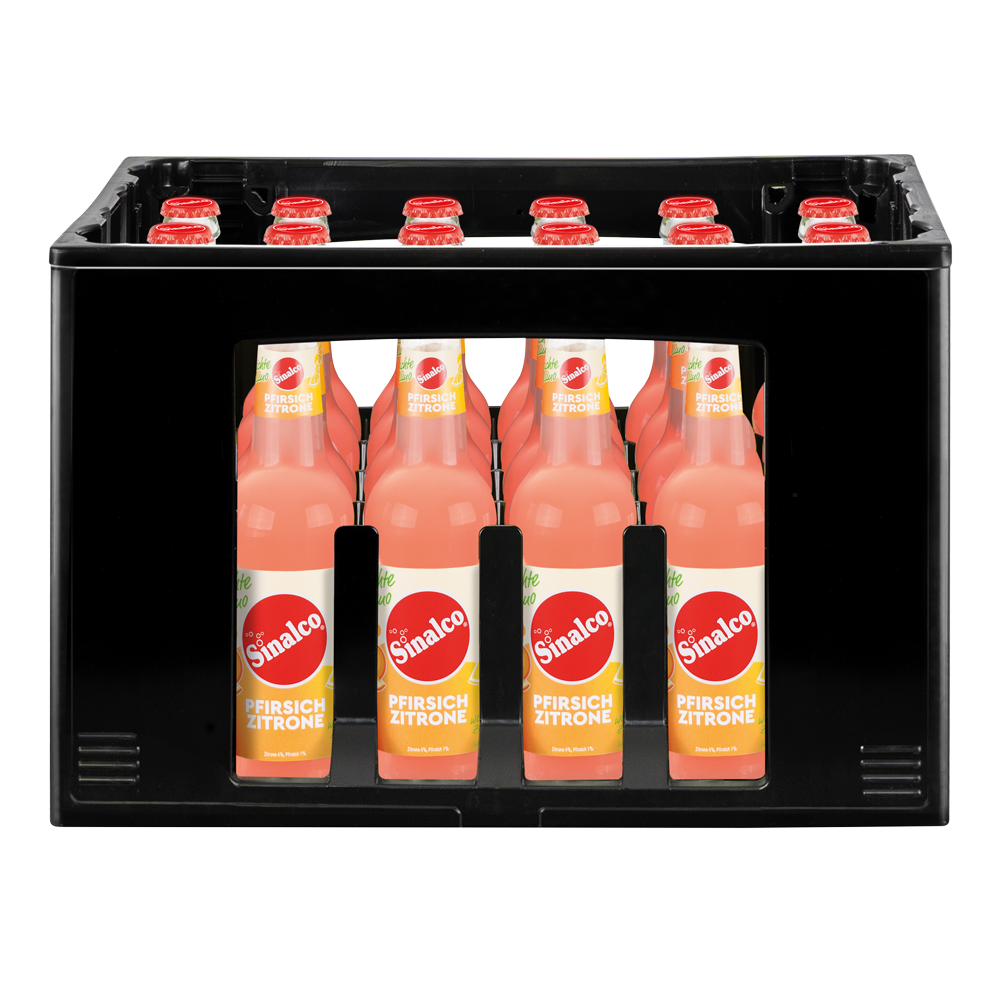 Sinalco Pfirsich-Zitrone leichte Limo Longneck 24x0,33MW (MEHRWEG)