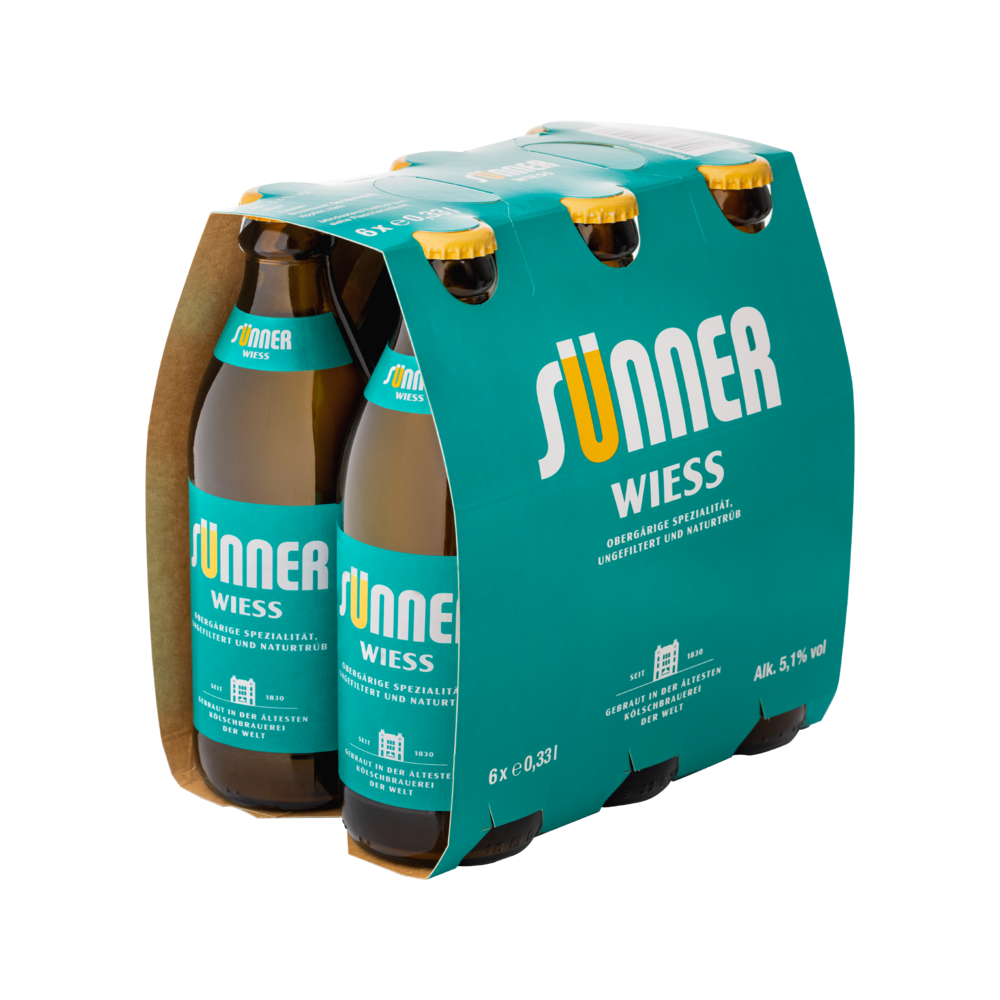 Sünner Wiess naturtrüb Euroflasche 4x6x0,33MW (MEHRWEG)