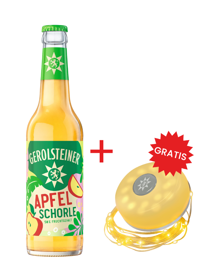 Gerolsteiner Apfelschorle Longneck 24x0,33MW (MEHRWEG)