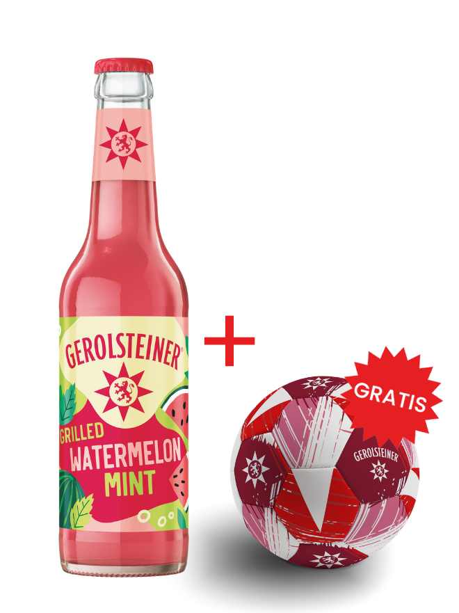 Gerolsteiner Grilled Watermelon Mint Longneck 24x0,33MW (MEHRWEG)