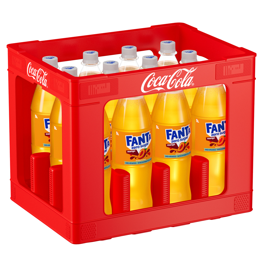 Fanta Mango ohne Zucker 12x1,0 MW (MEHRWEG)