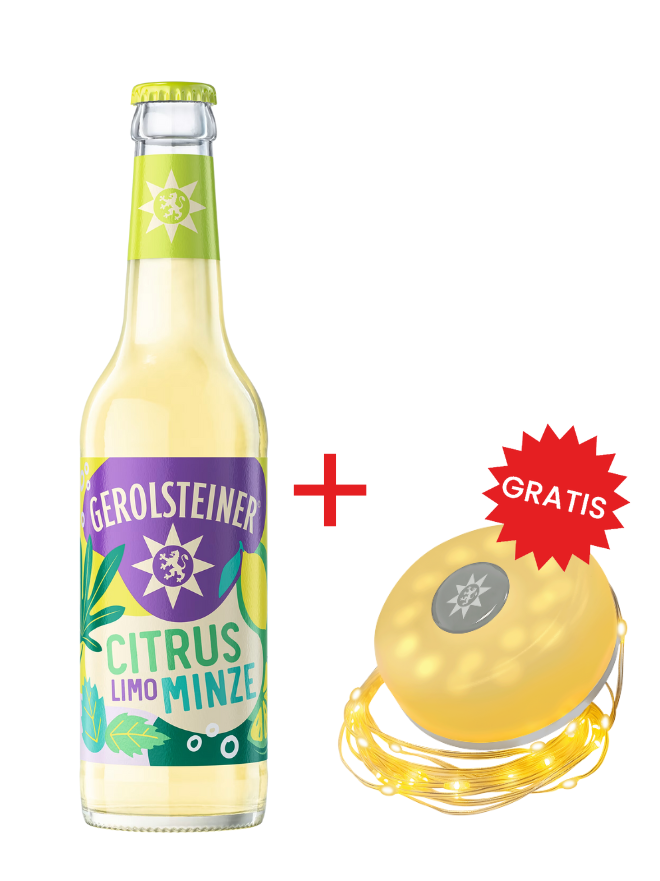Gerolsteiner Citrus-Minze Longneck 24x0,33MW (MEHRWEG)