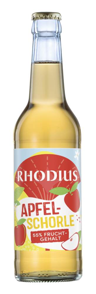 Rhodius Apfelschorle Longneck 24x0,33MW (MEHRWEG)