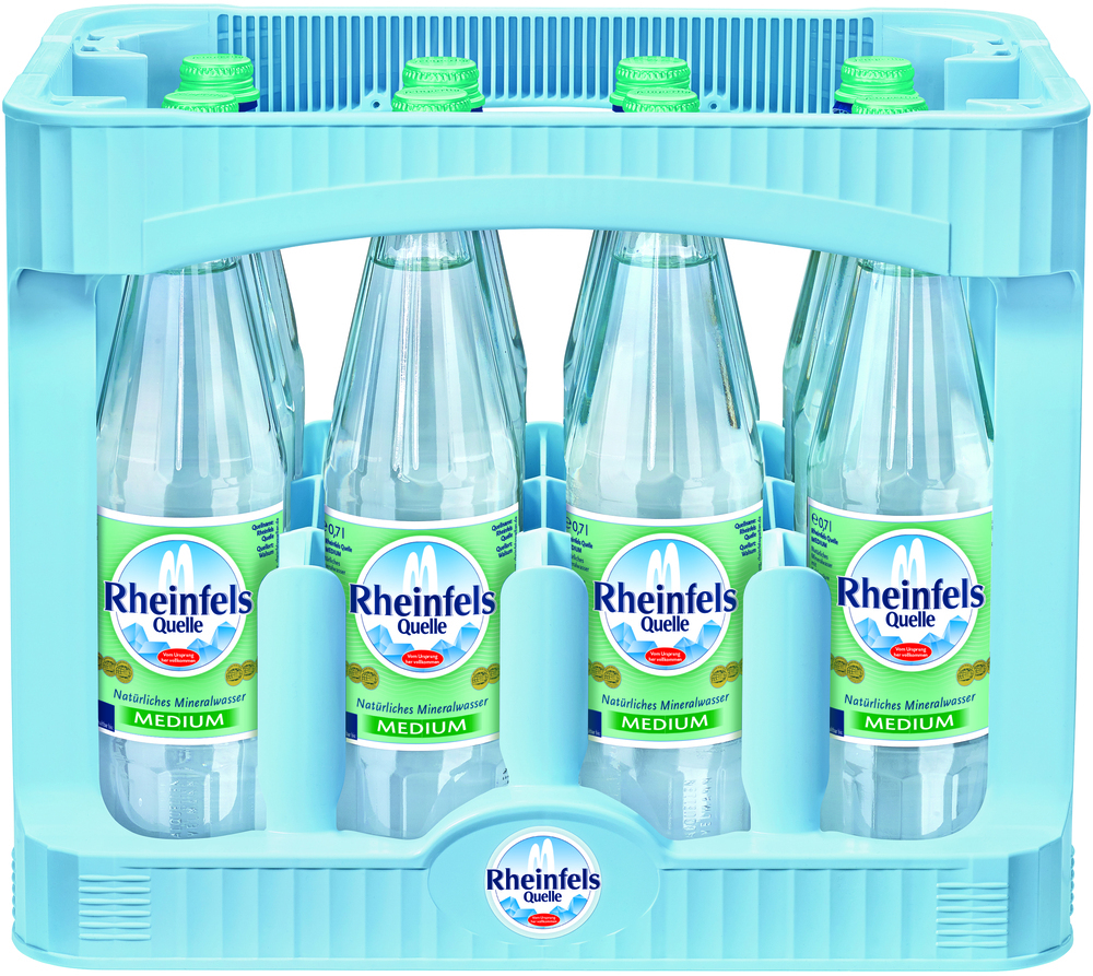 Rheinfels Quelle Medium Individualglasflasche 12x0,7 MW (MEHRWEG)