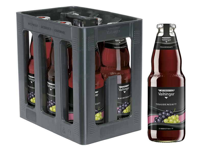 Niehoffs-Vaihinger Traubensaft rot 6x1,0 MW (MEHRWEG)