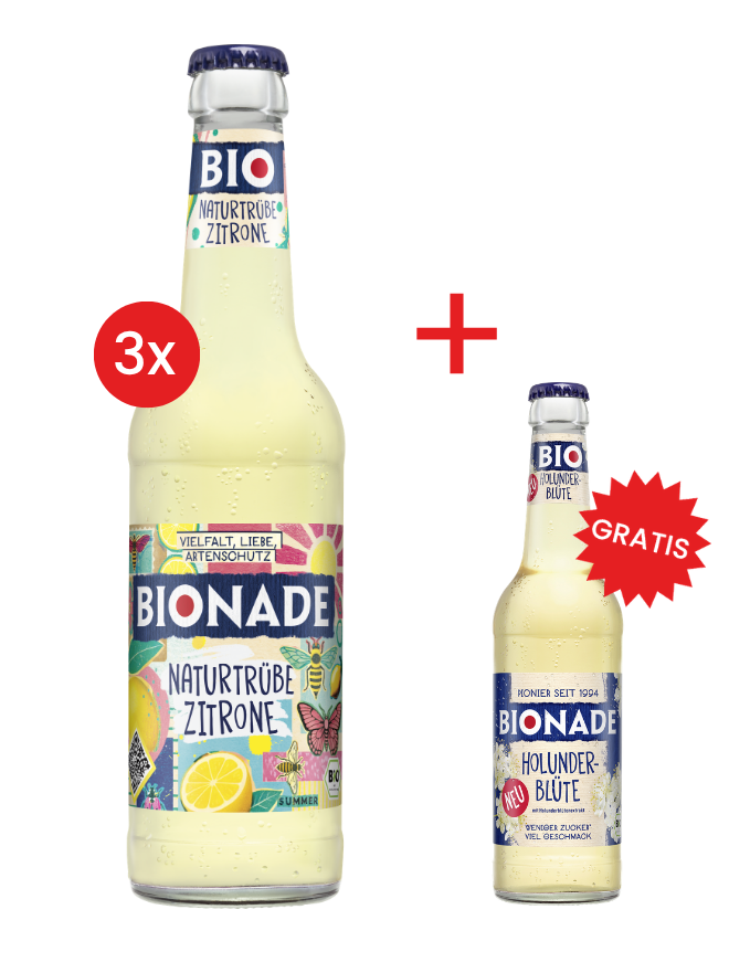 Bionade Zitrone naturtrüb 12x0,33 (MEHRWEG)