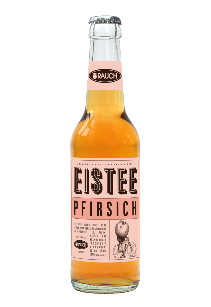 Rauch Eistee Pfirsich 24x0,33 (MEHRWEG)