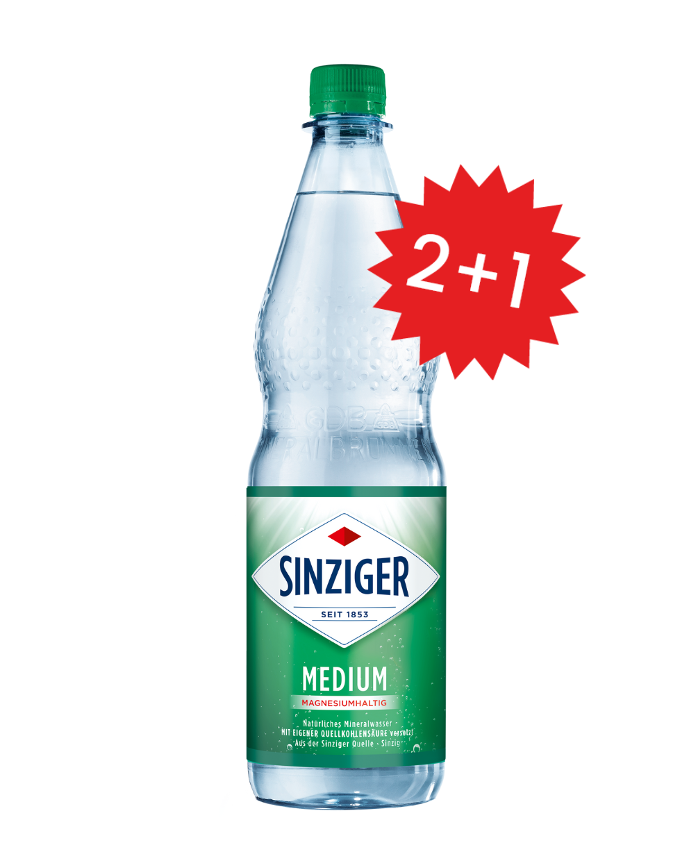 2 + 1 Aktion: Sinziger Medium 12x1,0 MW (Mehrweg) 2 + 1 Aktion: Sinziger Medium 12x1,0 MW (Mehrweg)