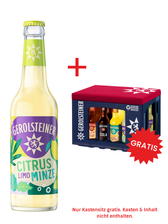 Gerolsteiner Citrus-Minze Longneck 24x0,33MW (MEHRWEG)