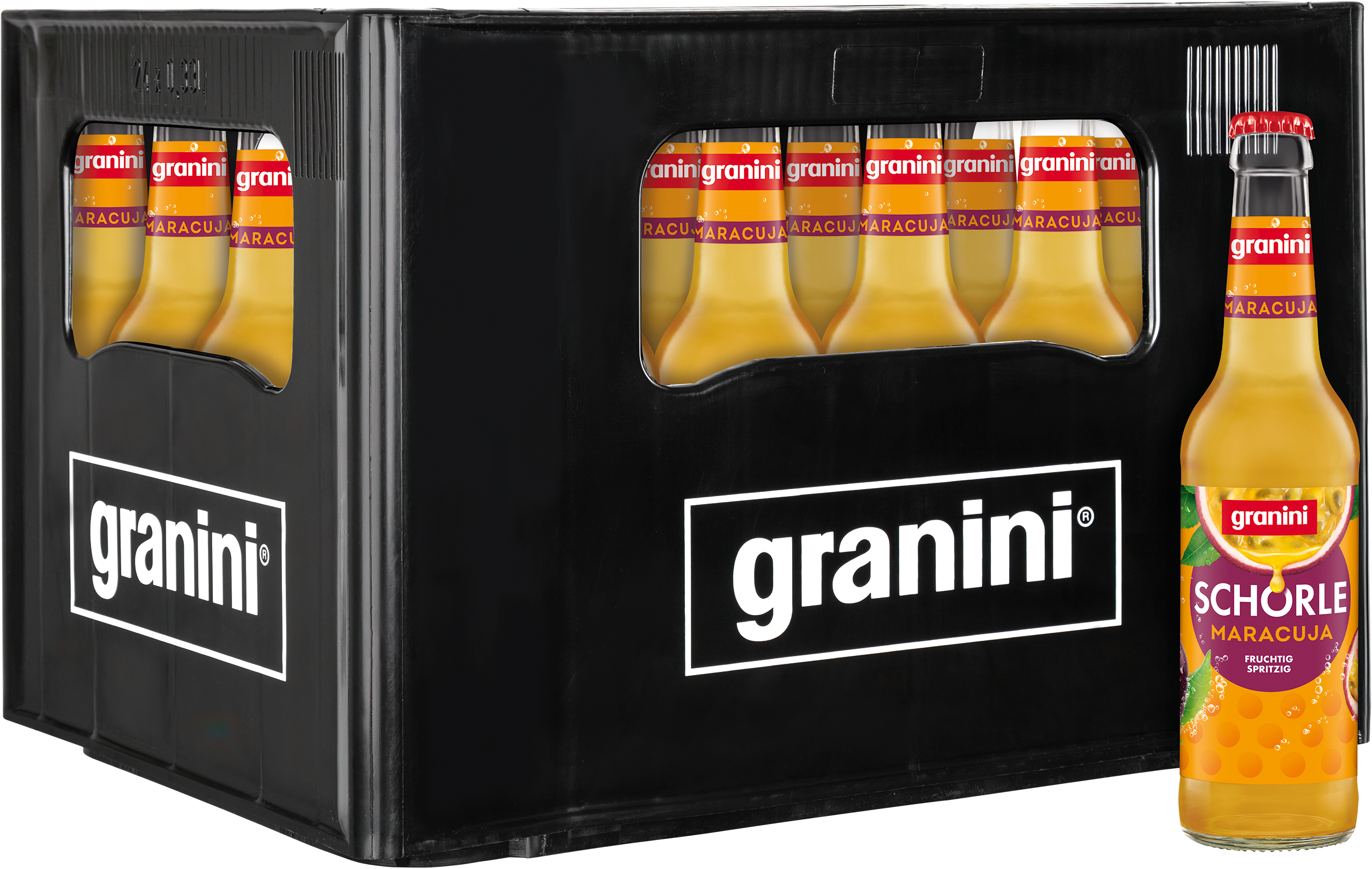 Granini Maracuja Schorle naturtrüb 24x0,33 MW (MEHRWEG)