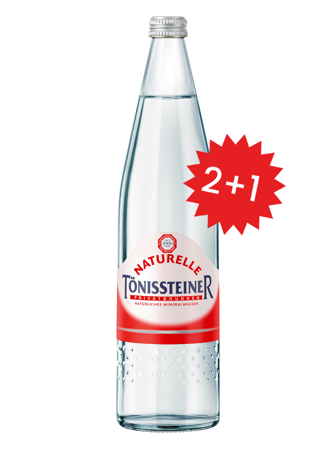 Tönissteiner Naturelle GDB Design-Glasflasche 12x0,75MW (MEHRWEG)