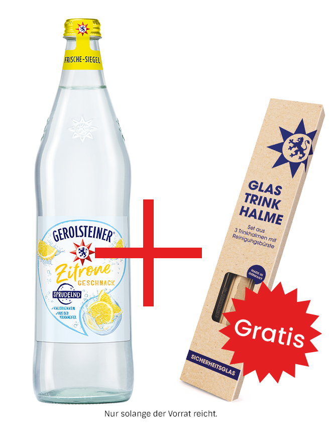 Gerolsteiner Plus Zitrone 6x0,75MW (MEHRWEG)