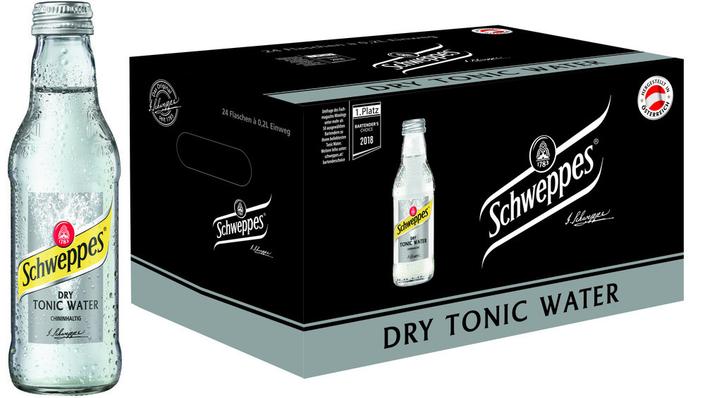 Schweppes Dry Tonic Water 24x0,2 MW (MEHRWEG)