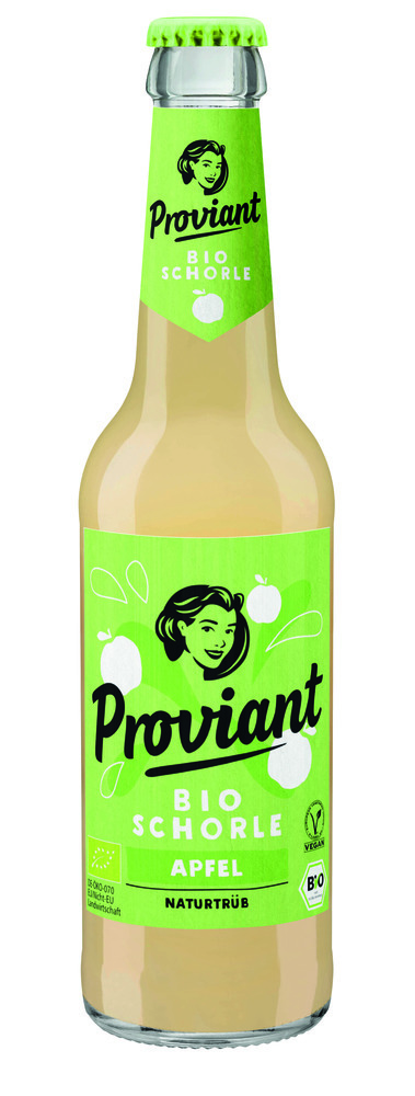 Proviant Bio Apfelschorle naturtrüb 24x0,33MW (MEHRWEG)