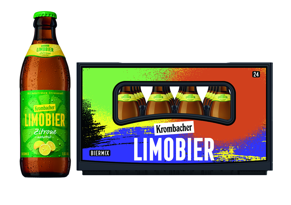 Krombacher Limobier Zitrone 24x0,33 (Mehrweg)