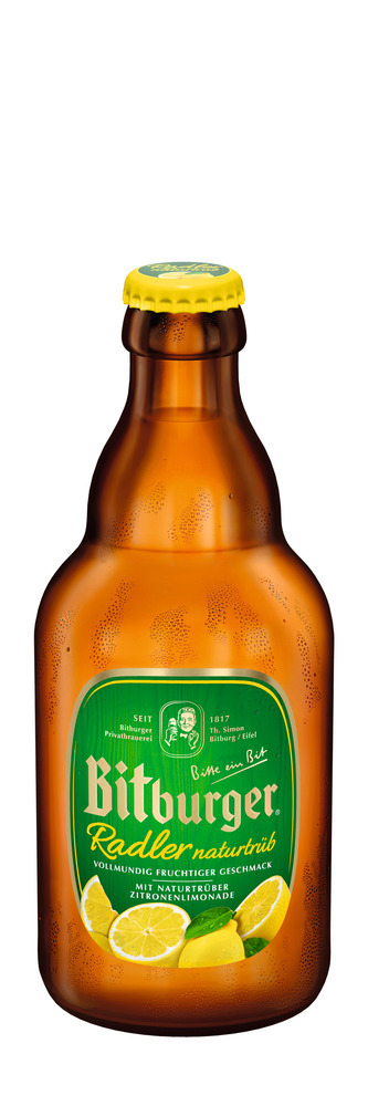 Bitburger Radler naturtrüb Stubbi 20x0,33 MW (MEHRWEG)