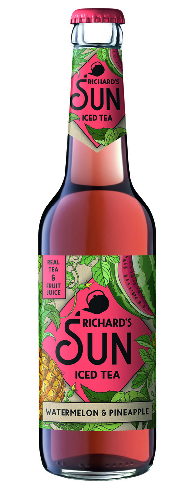RICHARD´S SUN Iced Tea Watermelon-Pineapple 24x0,33 (MEHRWEG)