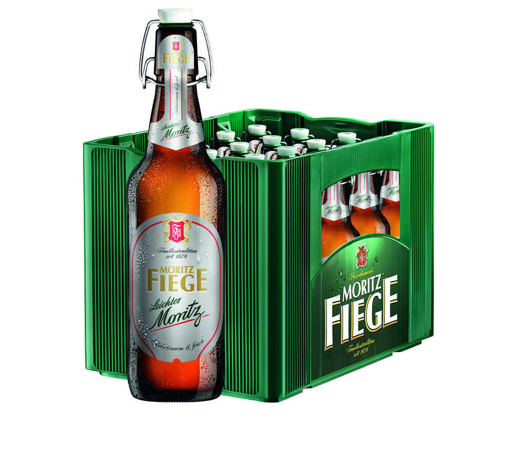Fiege Leichter Moritz Bügelflasche 20x0,5 (MEHRWEG)