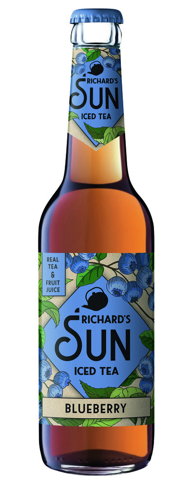 RICHARD´S SUN Iced Tea Blueberry 24x0,33 (MEHRWEG)