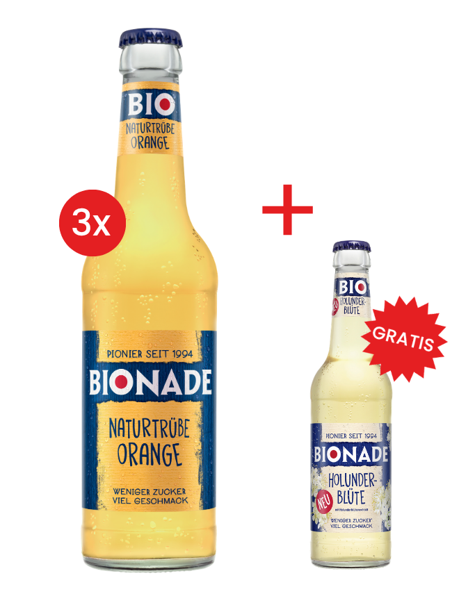 Bionade Orange naturtrüb 12x0,33MW (MEHRWEG)
