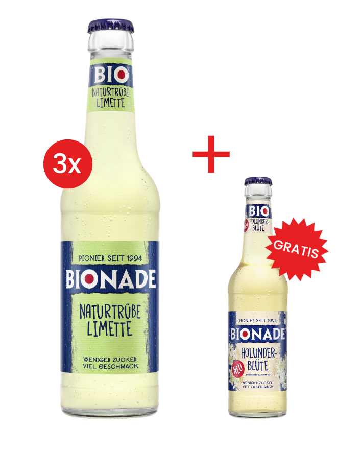 Bionade Limette naturtrüb 12x0,33 (MEHRWEG)