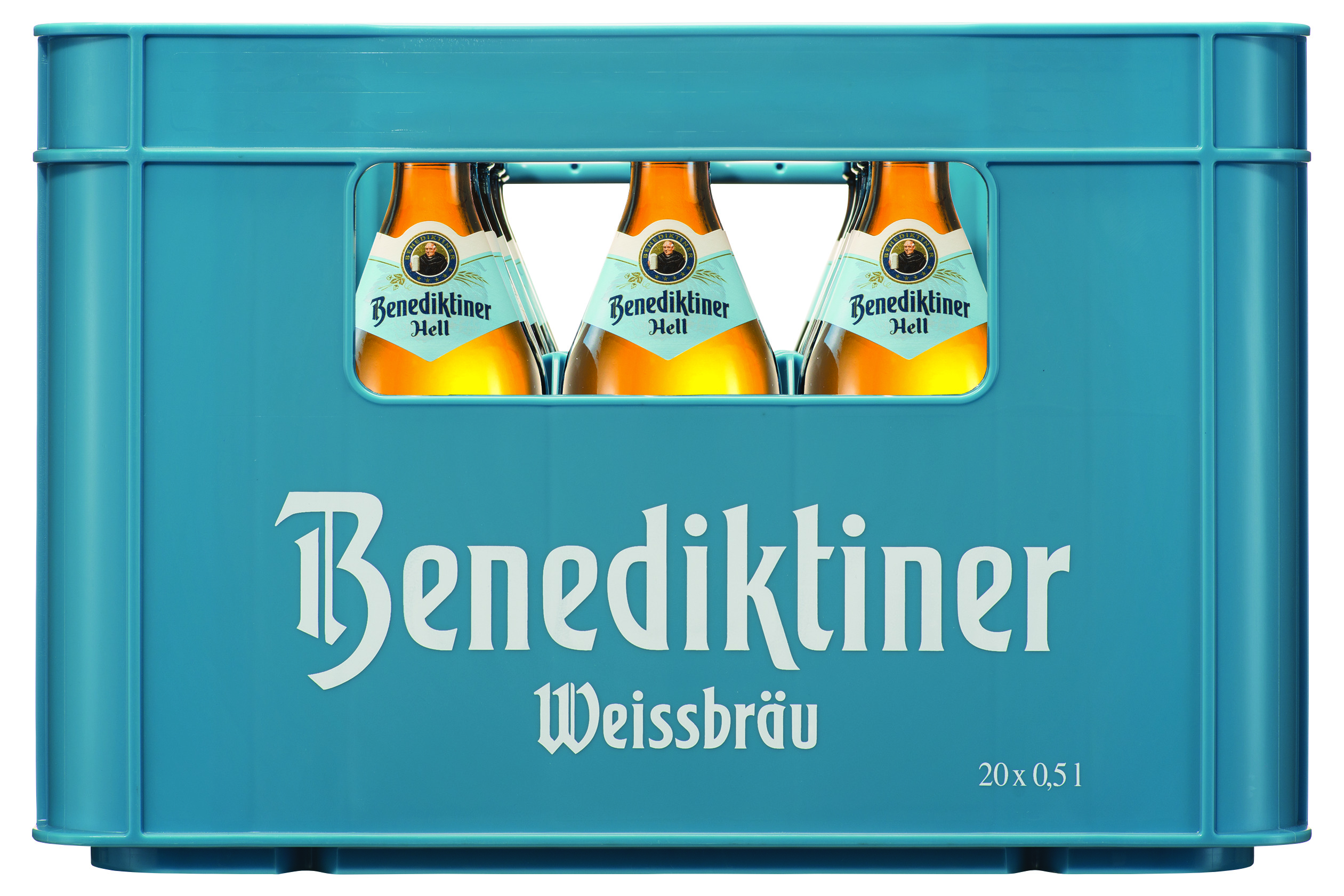 Benediktiner Hell 20x0,5 MW (MEHRWEG)