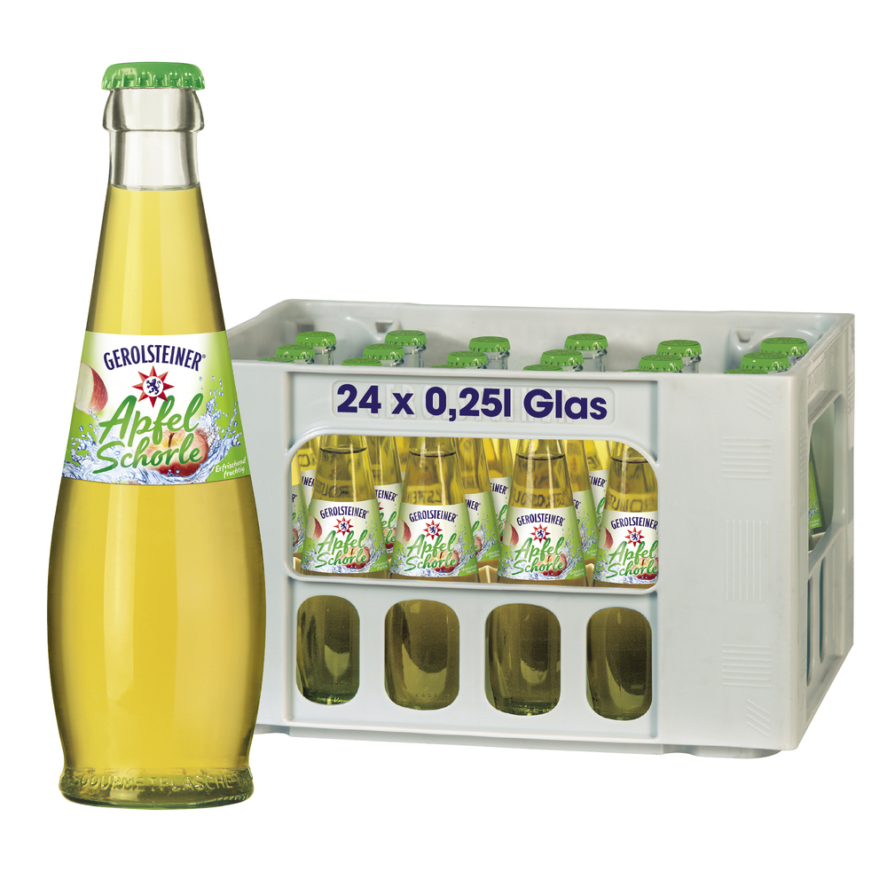 Gerolsteiner Apfelschorle Gourmet 24x0,25MW (MEHRWEG)