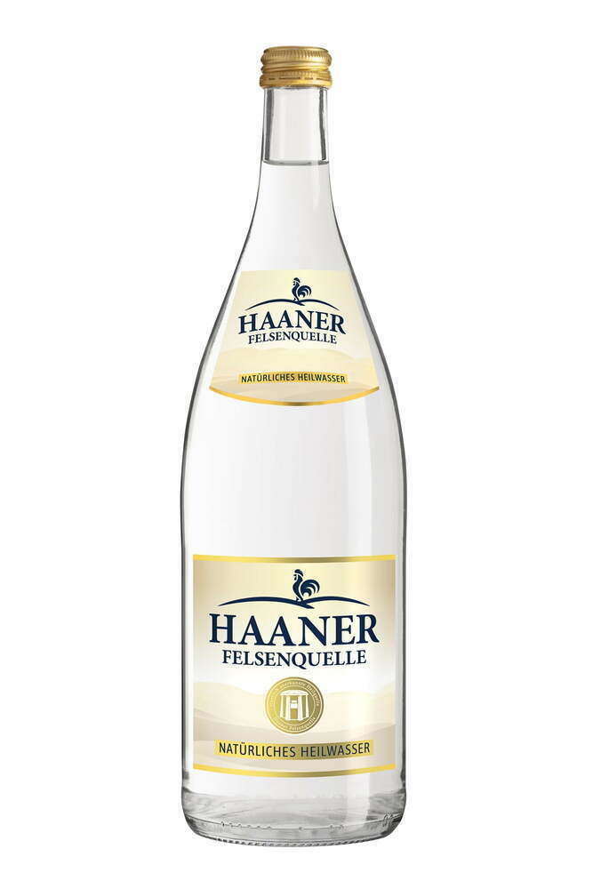 Haaner Felsenquelle Natürliches Heilwasser 6x1,0 MW (MEHRWEG)