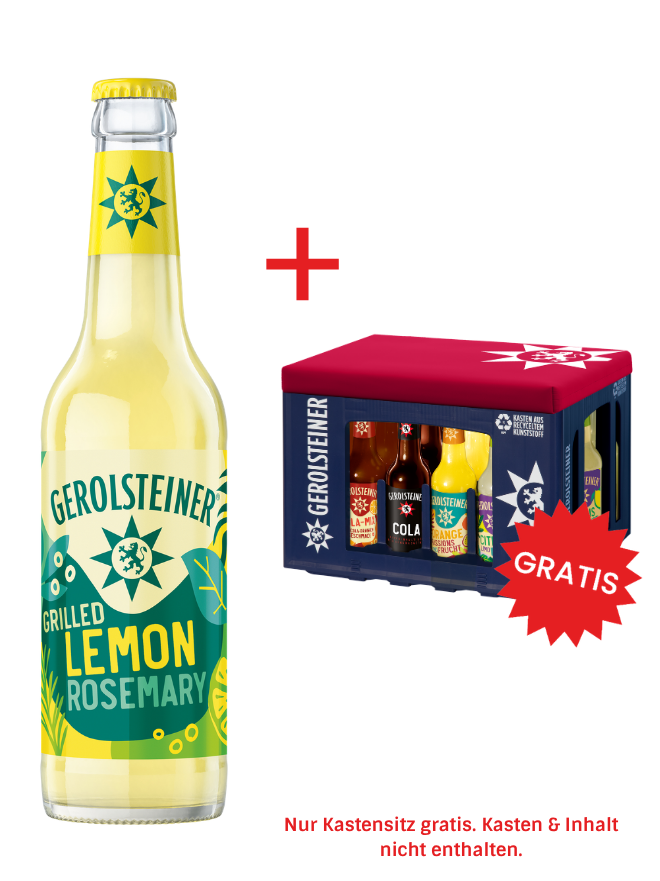 Gerolsteiner Grilled Lemon Rosemary Longneck 24x0,33MW (MEHRWEG)