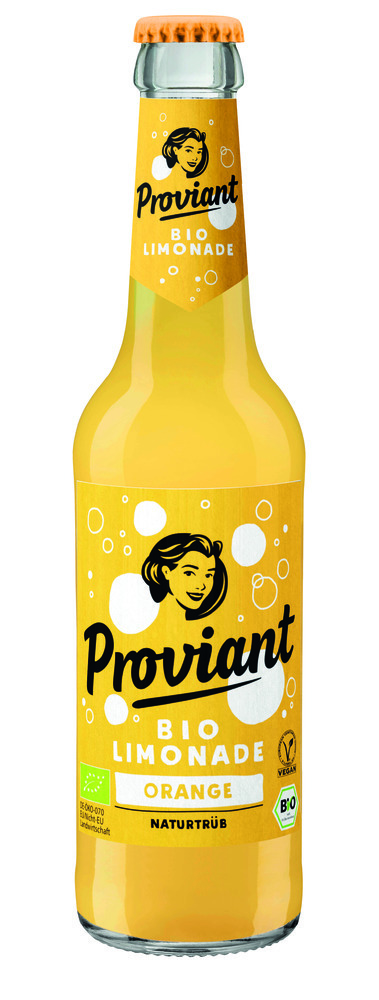 Proviant Bio Limonade Orange naturtrüb 24x0,33MW (MEHRWEG)