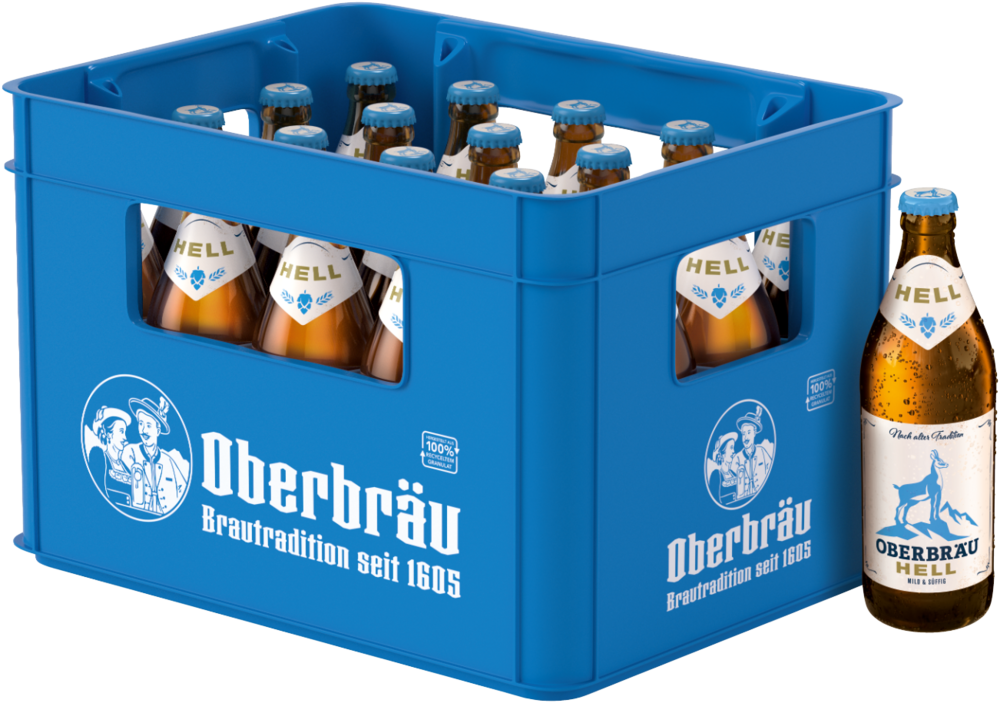 Oberbräu Hell 20x0,5 MW (MEHRWEG)