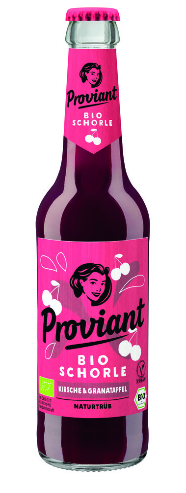 Proviant Bio Kirsch-Granatapfel Schorle naturtrüb 24x0,33MW (MEHRWEG)