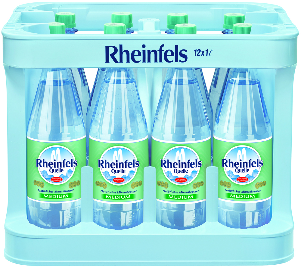 Rheinfels Quelle Medium 12x1,0 MW (MEHRWEG)