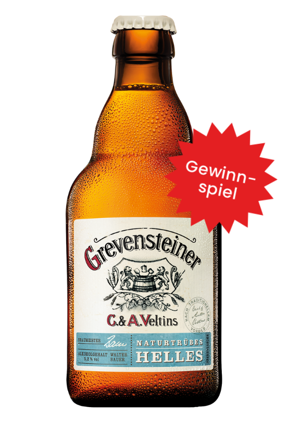 Grevensteiner Helles naturtrüb Steinie 16x0,5 (MEHRWEG)