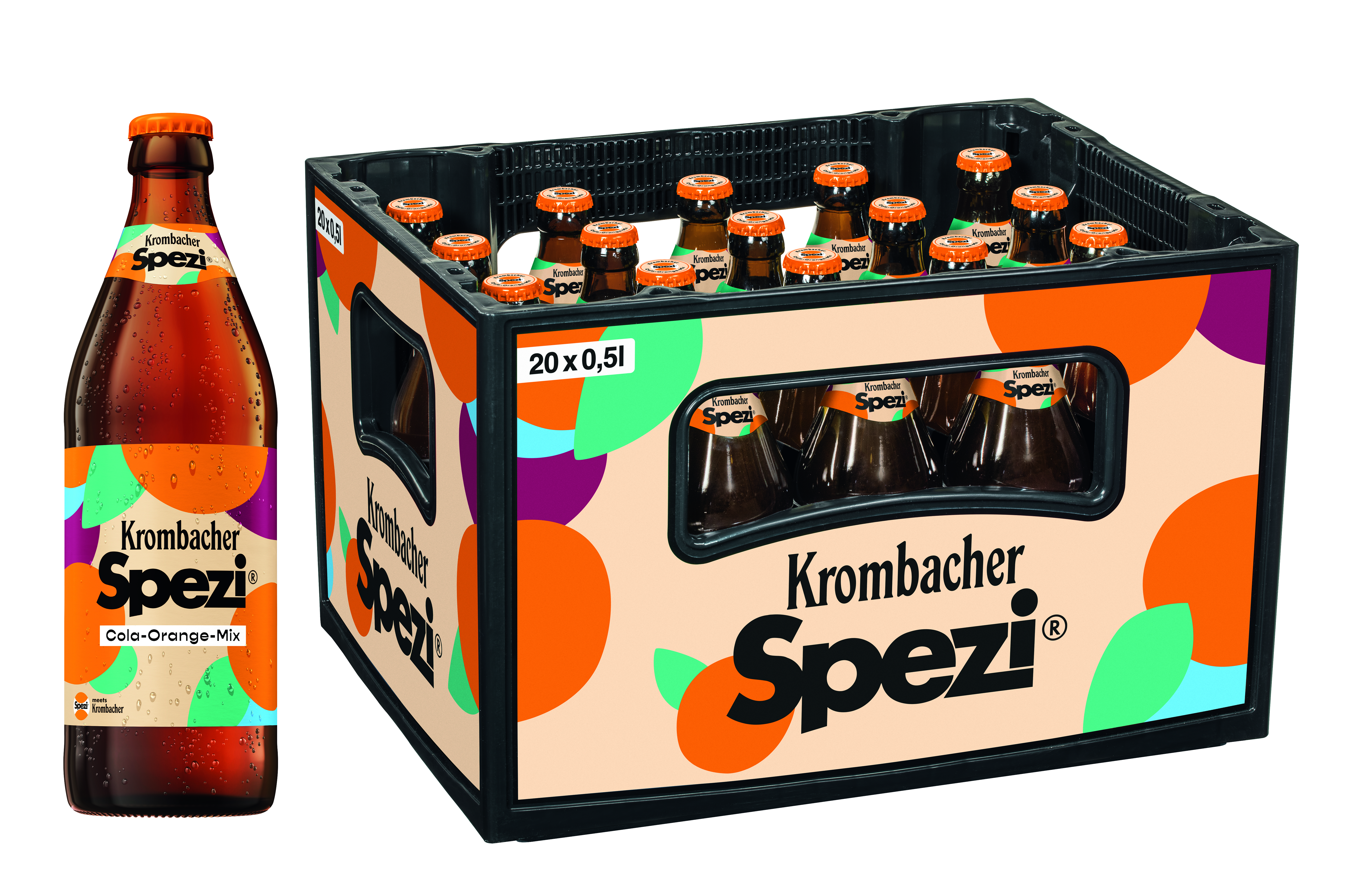 Krombacher Spezi Cola-Orange-Mix 20x0,5 MW (MEHRWEG) Krombacher Spezi Cola-Orange-Mix 20x0,5 MW (MEHRWEG)