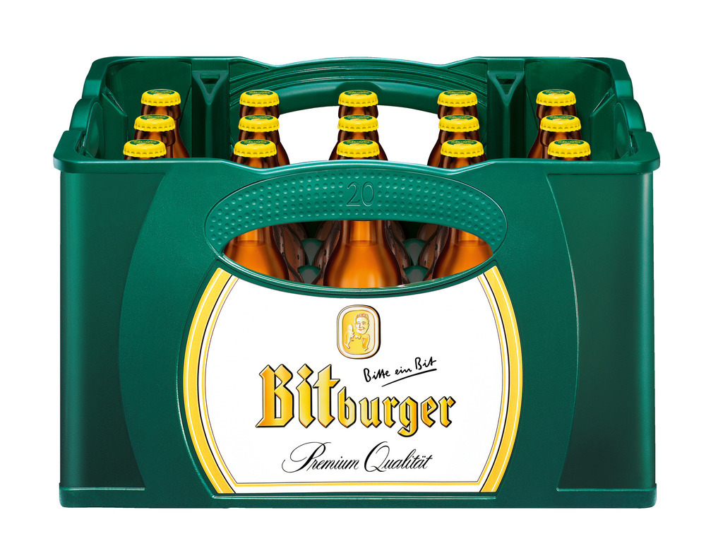 Bitburger Radler naturtrüb Stubbi 20x0,33 MW (MEHRWEG)