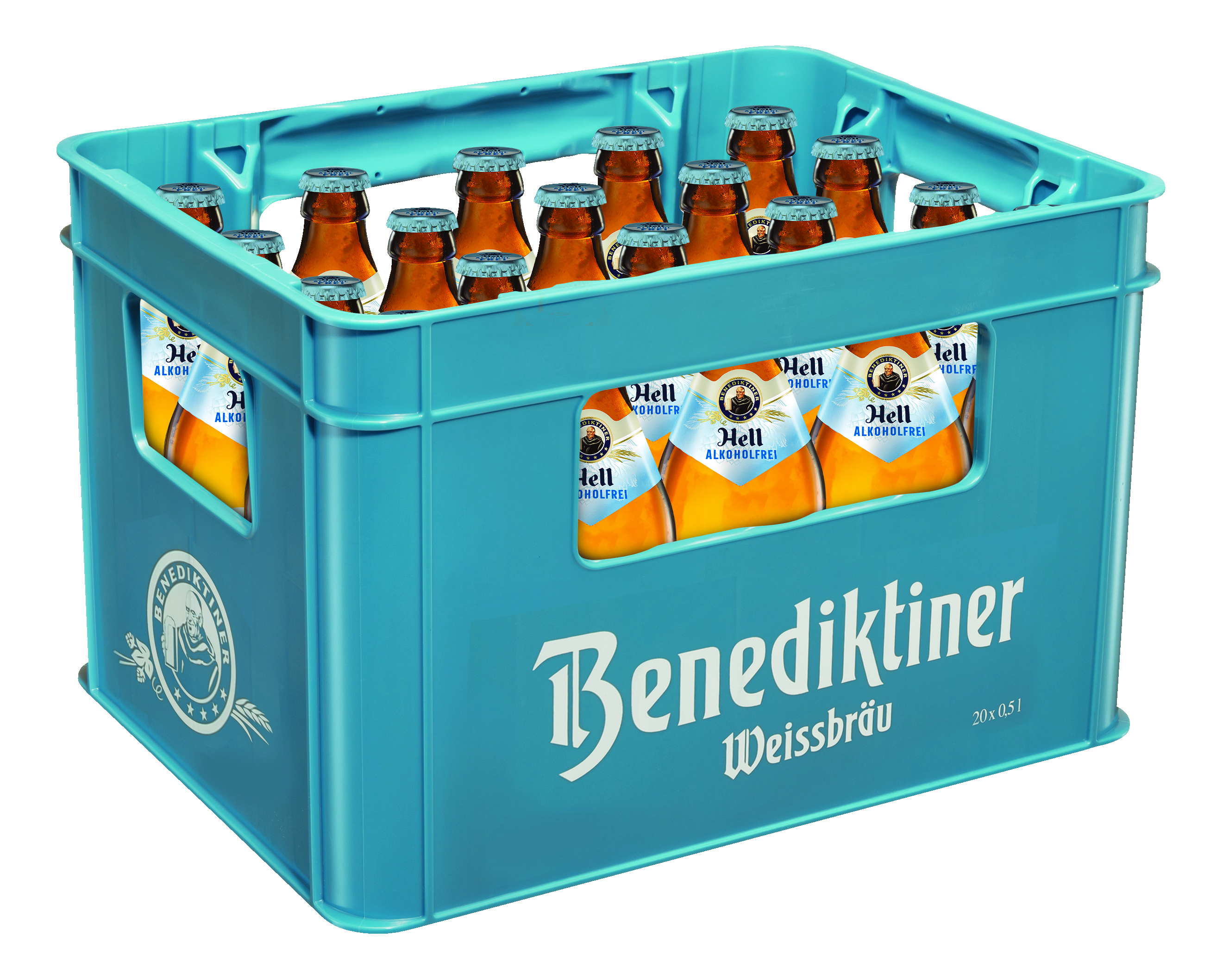 Benediktiner Hell Alkoholfrei 20x0,5 MW (MEHRWEG)